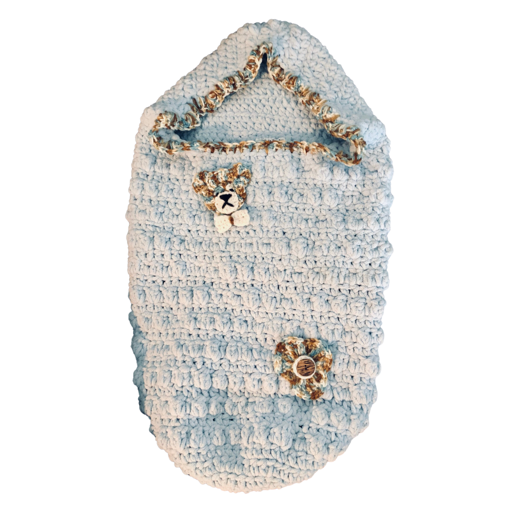 Baby Bear Cocoon - Carmela Rose Lee Crochet